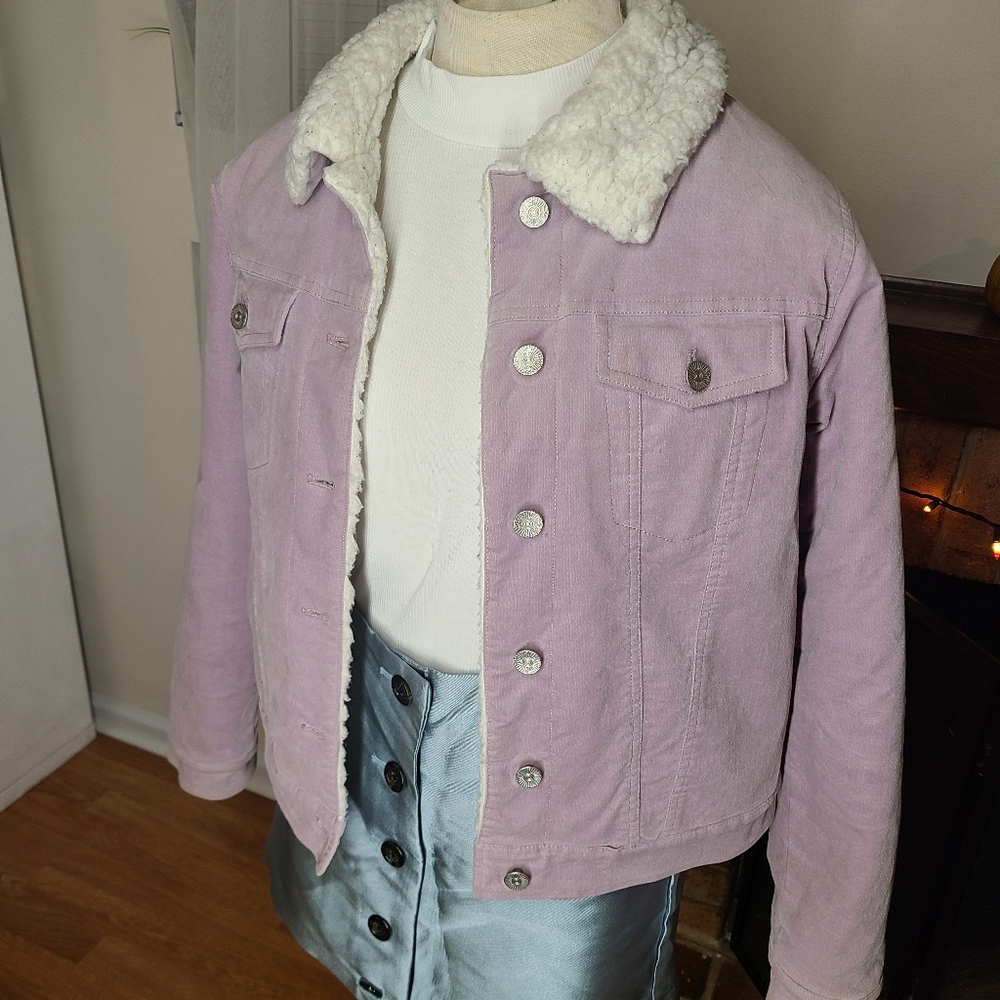 F21 Full Sherpa Shearling jacket